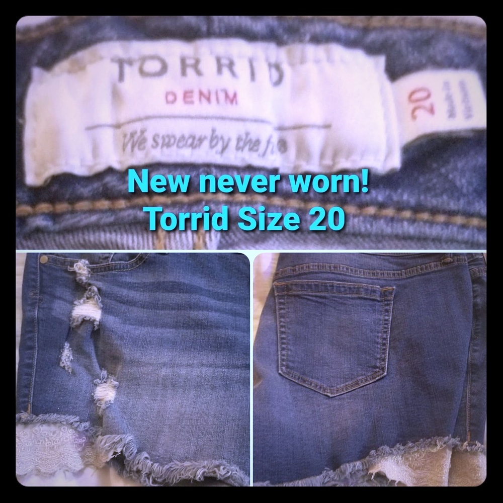 TORRID Jean shorts NEW